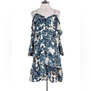Parker Cold Shoulder Floral Shift - XS